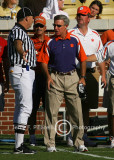 and Clemson Coach Tommy Bowden has a discussion with an official