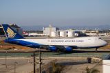 Singapore Airlines Cargo 747-400 (Great Wall Livery) - Taxiing To Parking