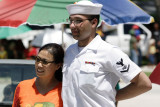 Tourist Request for Photo with American Sailor