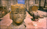 Chac mool in Temple of the Warriors doorway...