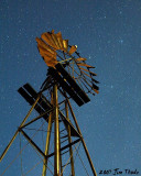 Moon lit windmill