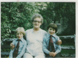 Marjory Marcus and Adrian at Jubilee Cottage