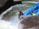 Cherry Creek--Mark and Aaron take on the first drop at Flat Rock Falls