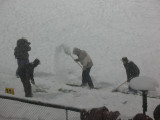 Shoveling at Halftime