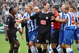Frustrated Hertha Berlin players