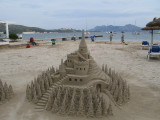 Sand castle at Port de Pollenca