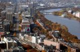 Kenmore Square, Boston University, and the Charles River