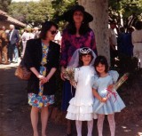 First Communion with my mom, Mary Ann, and Summer