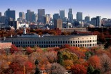 Mount Auburn Cemetery, Soldiers Field, and Skyline in Fall