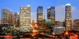 Downtown Los Angeles with Full Moon II