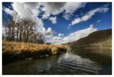Clouds Roll In, as Wade Fishes to Rising Trout