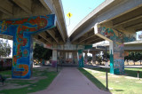 View West toward Mural No. 26 - Hasta la Bahia (1978)