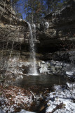 Lower Cecil Hollow Falls after Ice Storm