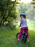 Nicole on bike