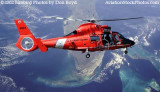 2002 - USCG HH-65A #CG-6561 over Florida - Coast Guard fantasy stock photo