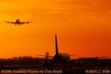 British Airways B747-436 landing at MIA airline aviation sunset stock photo #1805C2_SS06