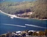 1981 - Aerial view of Coast Guard Station Lake Worth Inlet on Peanut Island