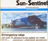 1983 - Sun Sentinel - Northeastern B727-21 N357PA landing incident and evacuation