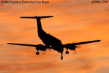 AirHerrig LLCs Beech Super King Air A-200 N637B corporate aviation sunset stock photo #2996