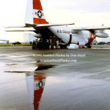 1992 - Coast Guard operations after Hurricane Andrew - HC-130H and relief supplies