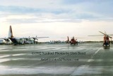 1992 - Coast Guard operations after Hurricane Andrew - HC-130H and two HH-65's