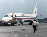 1974 - Boarding a United B737-222 at Newport News