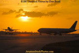 2007 - Northwest Airlines Airbus A-319 takeoff at sunset airline aviation stock photo #3080