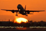 2007 - TAM Airbus A320-232 PR-MAP airline sunset aviation stock photo #3094