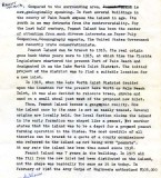 1972 - Draft of report by BM2 Ron Ritchie on history and future of Peanut Island, Page 1