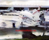 1991 - Piper PA28-151 N41306 destroyed by impact from Metro-Dade Aviation Department ramp car