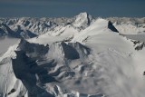 Snowside, View SW, With Unnamed Peaks In Forerground <br>(MonarchIceFld040307-_391.jpg)