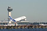 Lift off, with JFK tower in the background