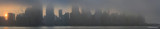 NYC Foggy Sunrise Pano