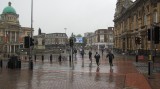 Hull City Centre in the rain 2