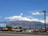 On my way to the Sandia Peak. I have skied this peak during the winter, but never been there during the summer.