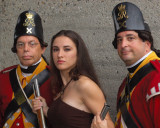 Joanna & members of His Majestys 10th Regiment of Foot
