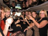 Cheers!!!  Champagne was included for the trip
