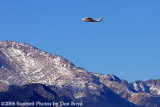 2006 - Private aircraft with 14,110 Pikes Peak in the background
