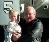 December 2006 - Kyler and Grandpa Don Boyd with a Lockheed EC-121T Warning Star #AF52-3425