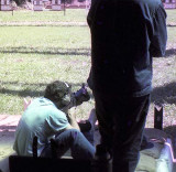 1974 - YN1 Don Boyd qualifying as sharpshooter with the M-16 at Yorktown