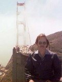 1975 - Don Boyd at the north end of the Golden Gate Bridge