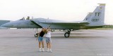 1991 - Jennifer Lehman and Karen D. Boyd with USAF F-15C-34-MC Eagle #AF82-0037