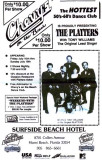 Ad for the The Platters appearing at Chevys on the Beach at the Surfside Beach Hotel