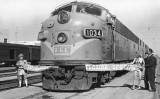 1963 - Ribbon cutting celebrating 75 years of Florida East Coast Florida Special rail service from New York to Miami