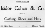 1900s - Isidor Cohen & Co. advertisement