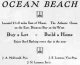 1910s - Ocean Beach advertisement