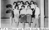 1962 - F. T. A. Officers and Ninth Grade Members at Palm Springs Junior High School, Hialeah