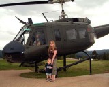 2007 - Kyler and Karen Kramer with Vietnam Era Huey at the Vietnam Veterans National Memorial