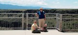 2007 - Karen D. Kramer, Karen C. and Kyler Kramer on the bridge over the Rio Grande River