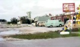 1965 - OK Pool Service, 7295 Bird Road, and the Leprechaun Bar in background, Miami